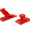 Heavy Duty Safety Push Block Set For Table Saws And Router Tables, 2 Piece Kickback Buster with red ABS frames and ergonomic grips.