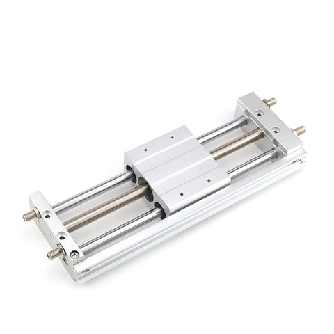 Premium Aluminum Alloy Rodless Pneumatic Air Cylinder Featuring Smooth As Butter Slide Operation And Rock Solid Buffer Adjustment For Tough Shop Floors And Real Deals