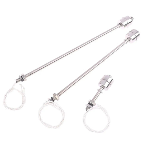 Plug And Play Float Switch Liquid Level Sensor 300mm Stainless Steel For Water Tanks And Pools Double Ball Float Sensor Heavy Duty Level Monitor Easy Install Reliable Water Level Control, stainless float rods
