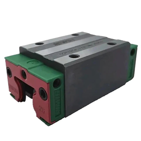 Heavy Duty Metal Linear Motion Guide Slider CGH25CA Carriage Block showing green and red block features for CNC builds.