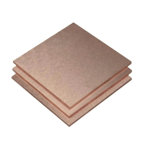 Stack of Pro Grade Tungsten Copper Alloy Plate 80 Percent Tungsten 20 Percent Copper For Superior Hardness, 5x100x100mm size