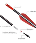 Carbon Arrows For Archery Hunting And Target Practice 26-Inch Arrows With Removable Tips For Compound And Recurve Bows 500 Spine