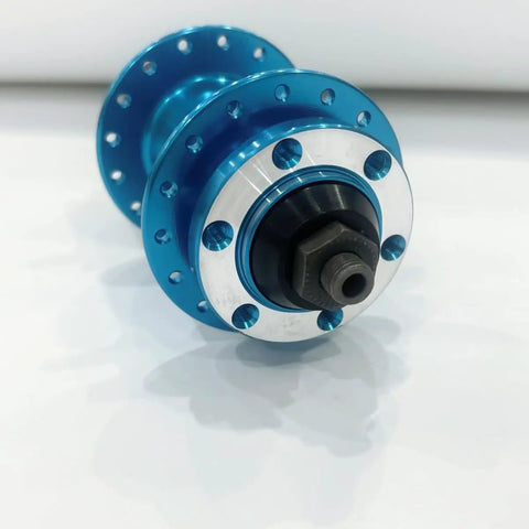 32H Beefy Aluminum Alloy Rear Hub With Quick Release For 135mm Frames 6 Bolt Disc Brake Compatible 32 Holes Fits 7 11 Speed Cassette Blue Color