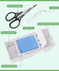 All In One Dope Hobbyist Model Tools Kit With Curved Scissors, Tweezers, and Sponge Pad for Gundam, Aircraft, and Tank Models