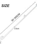 Adjustable Wrought Iron Handrail For Stairs White Galvanized Banister With Rust Resistant Finish Heavy Duty Safety Rail dimensions 30-300cm
