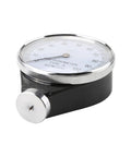 Pro Level Shore A Durometer Hardness Tester For Rubber Plastic And Tire Gauge with dial face measuring hardness scores.