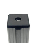 15 Series 1.5 Inch Square End Cap Black ABS Plastic For 80 20 Aluminum Extrusion T Slot Accessories installed top view