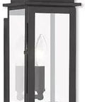 Transitional One Light Outdoor Wall Lantern From Princeton Collection In Black Finish With Classic Pocket Lantern Vibe