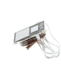 Side view of Solar Powered Digital Thermometer With 3 Foot Lead For Commercial Refrigeration Pro Grade OEM Replacement Part
