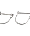 Two marine-grade 316 stainless steel safety coupler pins, 0.197 in x 1.97 in, heavy-duty shaft locking.