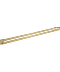32 Inch Towel Bar With StarLight Coating For A Sleek Clean Look, viewed in a gold finish, tarnish and scratch resistant hardware.
