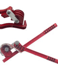 Heavy Duty Manual Tube Bender For Copper Aluminum Steel Brass Pipes showing compact design and clear marking scale for precision bends.
