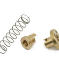 Two Pack Anti Backlash Brass Nut With Spring Loaded Design For T8x2 Acme Lead Screws Eliminates Play Gap 2mm Pitch 1 Start