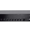 Front view of 60 Watt Five Channel 100 Volt And 70 Volt Commercial Mixer Amplifier with Microphone Priority, rackmount design