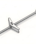 Quarter Inch By Three Inch Carbon Steel Toggle Bolt Wing Anchor Pack Of 50 For Hollow Wall Surfaces Ideal For Block And Drywall With Spring Wing Toggle