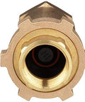 Brass dual check valve, 1-1/4 in x 1-1/4 in, front view