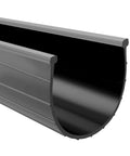 Replacement Garage Door Bottom Weather Seal For TS125 TS150 8300 5150 9100 9600 9700 9800 9400 451 216 220 464 8650 8000 8100 8200 20 Feet Long Heavy Duty Weather Stripping To Stop Drafts Water And Cold Air Seepage, close-up view of heavy-duty black vinyl seal in U-shape suitable for overhead track garage doors.