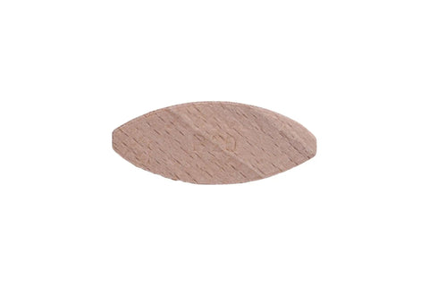 Single wood biscuit from Wood Biscuits No 20, 2-1/4 Inch Long, 50-Piece Pack For Solid Cabinet And Furniture Joints.
