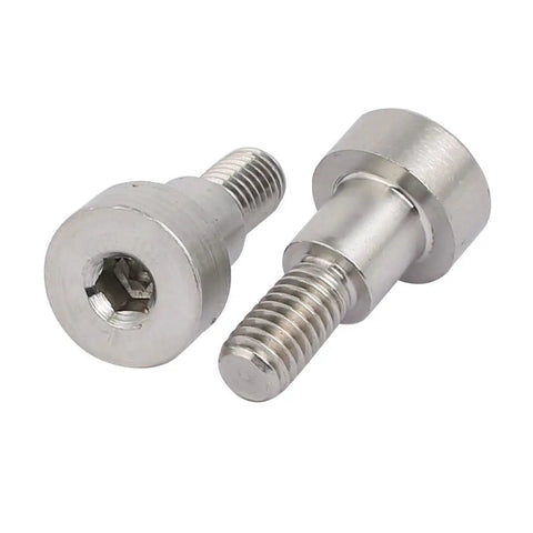 304 Stainless Steel Hex Socket Shoulder Bolt 8mm Shoulder Diameter And Length, M6 Thread, 5 Pieces, side view