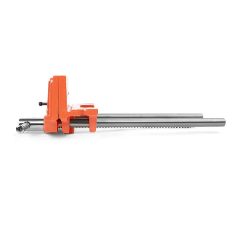 Medium Duty Woodworker's Vise For Face Mount On Woodworking Benches, 9 Inch By 7 Inch Jaw Opening, Orange And Grey, Perfect For Home Shop Or Pro Use For Serious Woodworking