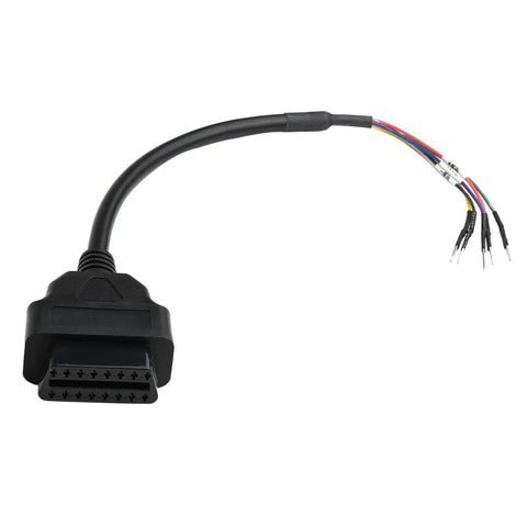 OBD II 16 Pin Female Connector Pigtail Cable With CAN Bus And K Line Jumper Tester For Motorcycle Car Truck DIY Diagnostic Adapter 30cm Long Universal Pigtail For OBD II Systems Great For Auto Repair Diagnostics And Vehicle Custom Projects.