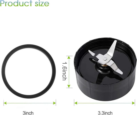 Cross Blade Replacement Kit With 4 Rubber Gaskets For 250W Blender MB1001 Series Replacement Parts For Smoothies And Frozen Drinks Juicer And Mixer High Quality Plastic And Stainless Steel Dishwasher Safe Pro Grade