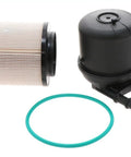 Fuel Filter For Ford Lincoln Mercury Vehicles FD4615 Replacement High Performance Vehicle Specific Fit Durable Ride Ready Filtration Easy Install OEM Quality shown with components and seal