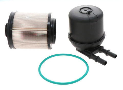 Fuel Filter For Ford Lincoln Mercury Vehicles FD4615 Replacement High Performance Vehicle Specific Fit Durable Ride Ready Filtration Easy Install OEM Quality shown with components and seal
