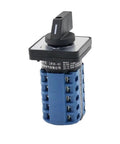 Universal 3 Position On Off Change Over Switch 32A 63A 125A With Five Joint Reversing Switch Two To Three Gear Operation And Quick Activation No Nonsense Ergonomic Buttons For Fast Machinery Stop And Redundant Safe Cutoff In Industrial Equipment, black and blue industrial switch