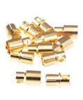 Gold Plated 8.0mm Bullet Banana Connectors Set for RC Hobbyists, showing 6 pairs with male and female plugs
