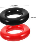 Two Pack Golfing Weighted Rings Training Tools Golf Gear For Enhanced Swing Mechanics with size dimensions shown