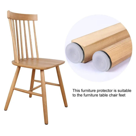 40 Pieces Nail On Non Slip Furniture Glide Pads With Nylon And Metal Construction Round Floor Protectors for chair feet