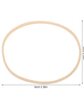 Heavy Duty Elastic Rubber Bands Bulk 400 Pc Pack 2.36 By 0.12 Inches High Temp Resistant For Office Balloon Garlands Trash Cans File Folders And Lab Use Ideal For Holding Test Tubes And Glassware., beige rubber band shown with 6cm 2.36in size mark