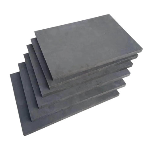 Stack of Beefy Heavy Duty Graphite Plate 100mm x 50mm x 10mm High Temperature Conductive Block For Industrial Electrolytic Use