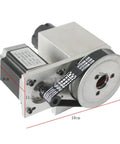 Heavy Duty Fourth Axis Rotary Cnc Kit with 57 stepper motor, showing precise components for smooth 500 RPM spin.