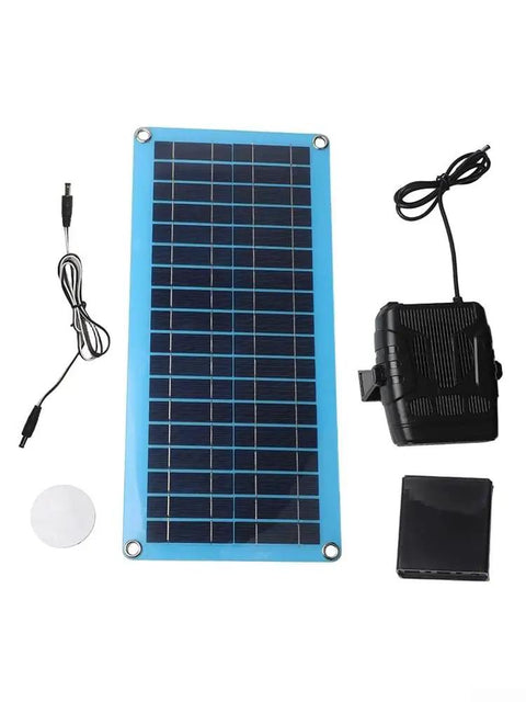 Rugged Portable Solar Heater For Dog Kennels Chicken Coops And Mini Greenhouses components including solar panel, battery, power connector.