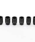 Get Real Heavy Duty 12 Piece Impact Socket Set With Hex Drive That Slaps On Any Ratchet And Breaks Loose Stuck Bolts With Ease While Keeping Your Garage Tidy In A Durable Carry Case For All The Big Job Needs. 6 black CR-MO impact sockets