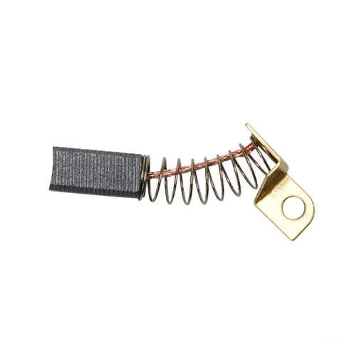 Hella Durable 6 Pack Carbon Motor Brushes For Porter Cable 7800 Drywall Sander Screwdriver N119739 close-up of a single carbon brush with spring.