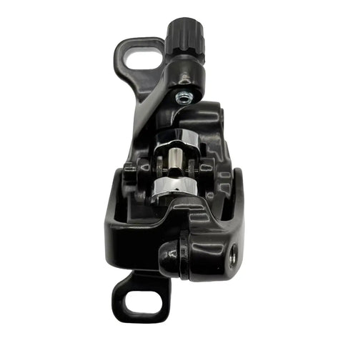 Dual Sided Mechanical Disc Brake Caliper With Standard Post Mount For 160mm Rotors showing front view, designed for road and gravel drop bars.