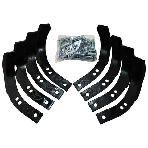 8 Piece Replacement Tiller Tines Set For 6554J 4459J 4460J 6555J Compatible With Craftsman And Other Tillers Rotary Cultivator Blades