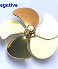 36mm Five Blade Naval Brass Propeller Pair For RC Sailboats Left And Right Hand M3 Shaft Hole Two Pack Saltwater Ready Twin Engine Performance With Precise Differential Steering