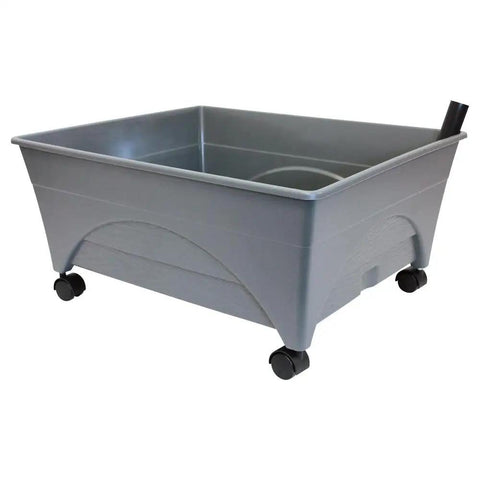 City Picker Raised Bed Grow Box With Self Watering System And Improved Aeration Mobile Garden With Casters Slate Finish