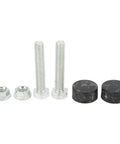 Heavy Duty 2 Piece Hood Bumpers For 64-75 Olds Gs Lark Special Malibu Nova Cutlass Tempest Rubber Aluminum Bonnet Adjuster Stopper Kit, bolts and pads
