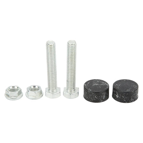 Heavy Duty 2 Piece Hood Bumpers For 64-75 Olds Gs Lark Special Malibu Nova Cutlass Tempest Rubber Aluminum Bonnet Adjuster Stopper Kit, bolts and pads