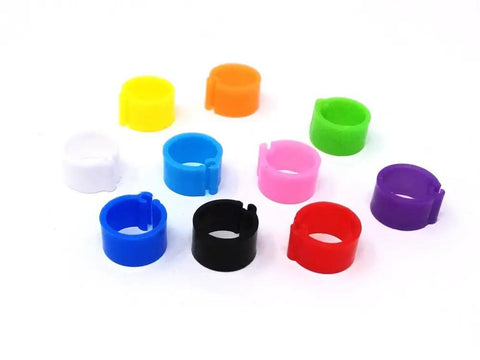 200 Pack Colorful 8mm Clip On Leg Rings For Pigeons Doves Chickens Quails Lovebirds Finches And Small Poultry Reusable Easy On Off