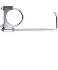 2.5 Inch Exhaust Clamps With Hanger For Car Exhaust System, Adjustable Muffler Clamp For 2.48 To 2.64 Inch Pipes, side view