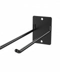 Iron Wall Mount Tool Rack For Garage, Heavy Duty Metal Organizer for Shovels, Rakes, and Brooms with screws, black finish