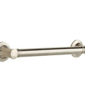 Shower Grab Bar 16 Inch Wall Mounted ADA Compliant Satin Nickel Safety Handle For Shower And Tub Heavy Duty Grip No Slip Grip Senior Friendly