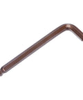 Ball End Hex Key Wrench 17mm Long Arm L Shape S2 Steel Red Pro Grade Must Have Metric Wrench For Home Repair Heavy Duty Tool With Short And Long Arm For Tight Spaces Rust Resistant And Ultra Durable, angled view