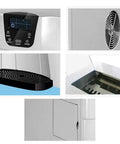 Portable Countertop Ice Maker Machine Whips Up 33 Pounds Daily With Lightning Fast Seven Minute Cubes panel controls and removable ice basket